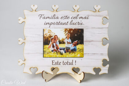 Tablou personalizat poza si text